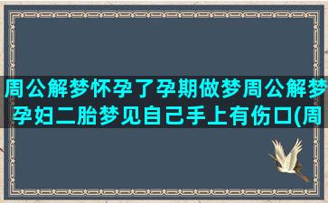 周公解梦怀孕了孕期做梦周公解梦孕妇二胎梦见自己手上有伤口(周公解梦全解查询怀孕)