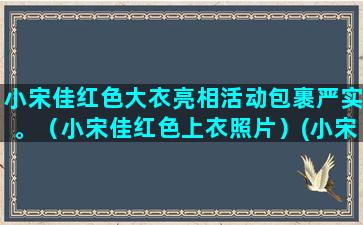 小宋佳红色大衣亮相活动包裹严实。（小宋佳红色上衣照片）(小宋佳同款大衣)