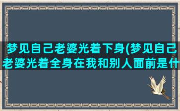 梦见自己老婆光着下身(梦见自己老婆光着全身在我和别人面前是什么意思)